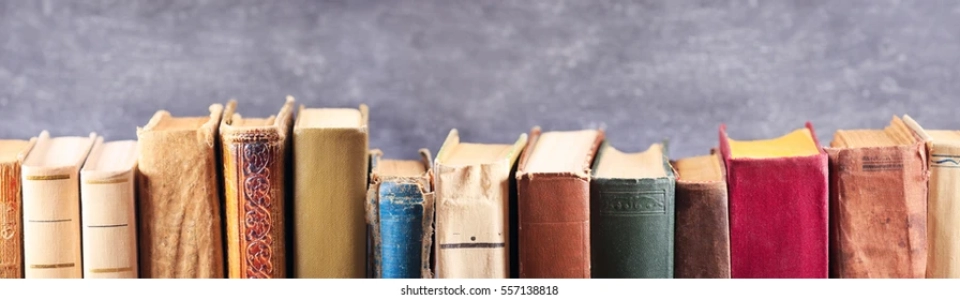various-old-books-on-shelf-260nw-557138818